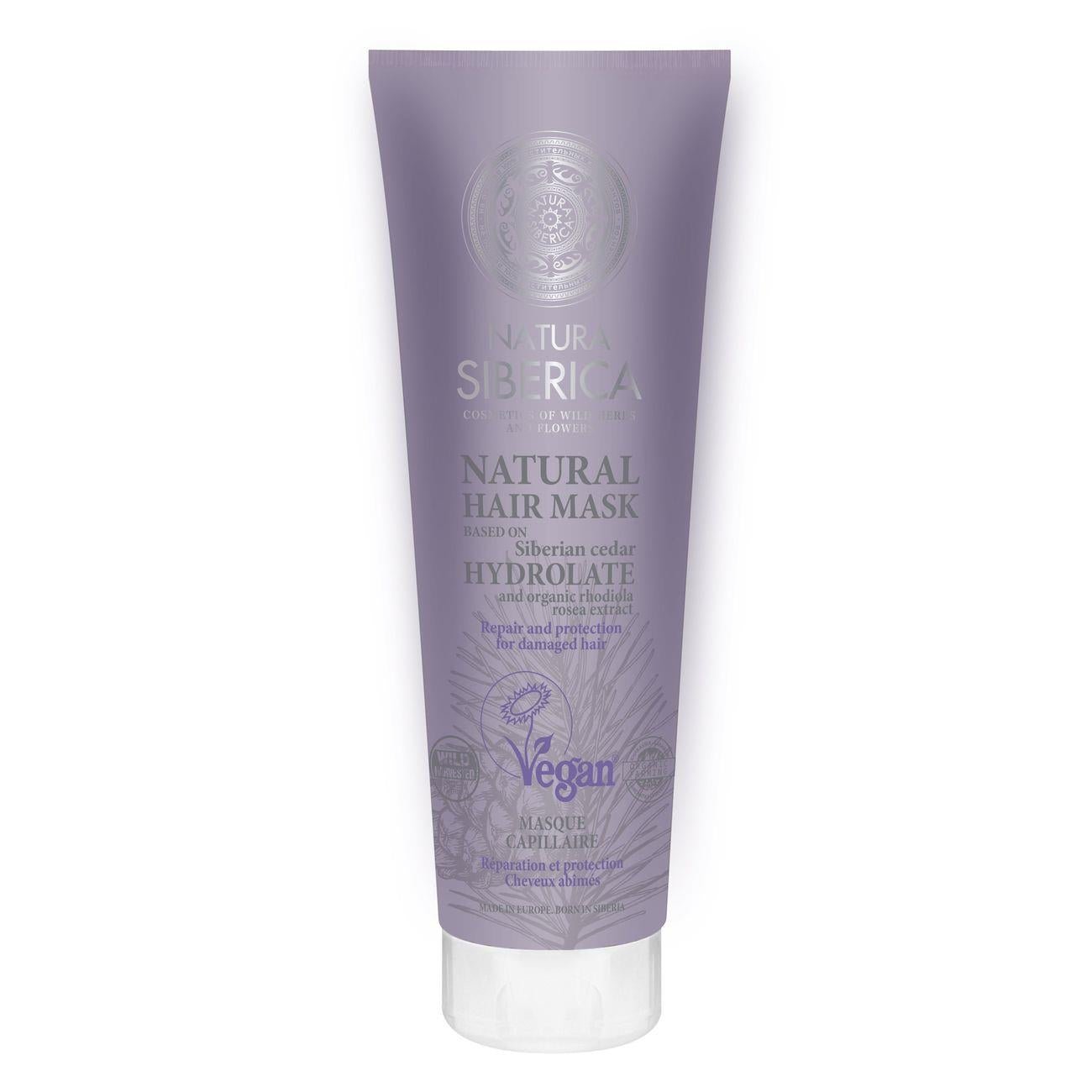 Hydrolate Hair Mask Repair and Protection 200ml - Natura Siberica - Deep Conditioning - Eco Natural Products