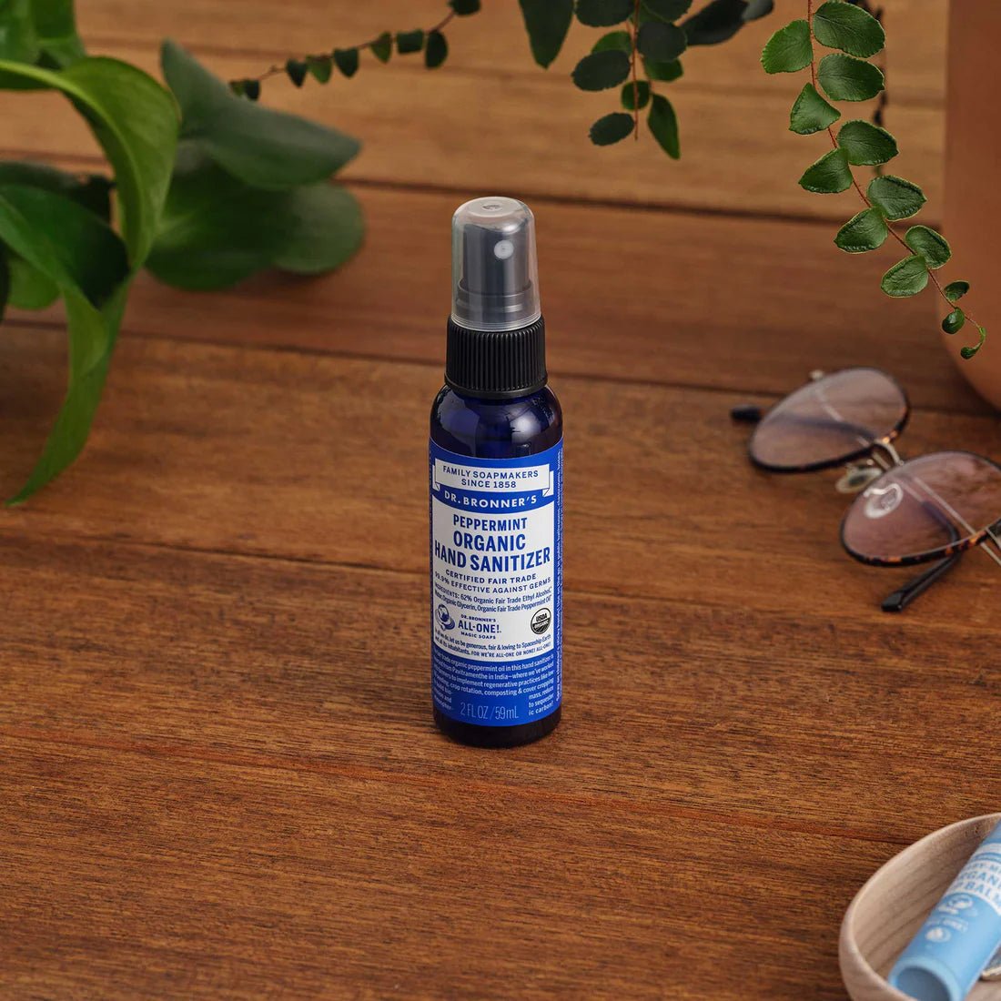 Hygiene Hand Sanitiser Organic Peppermint 60ml - Dr. Bronner - Hand Sanitiser - Eco Natural Products