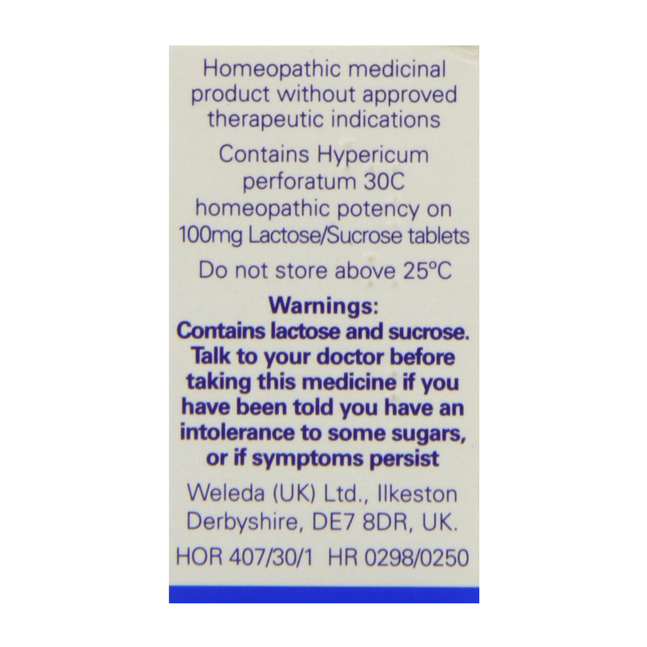 Hypericum 30C 125 Tabs - Weleda - Herbal Supplements - Eco Natural Products