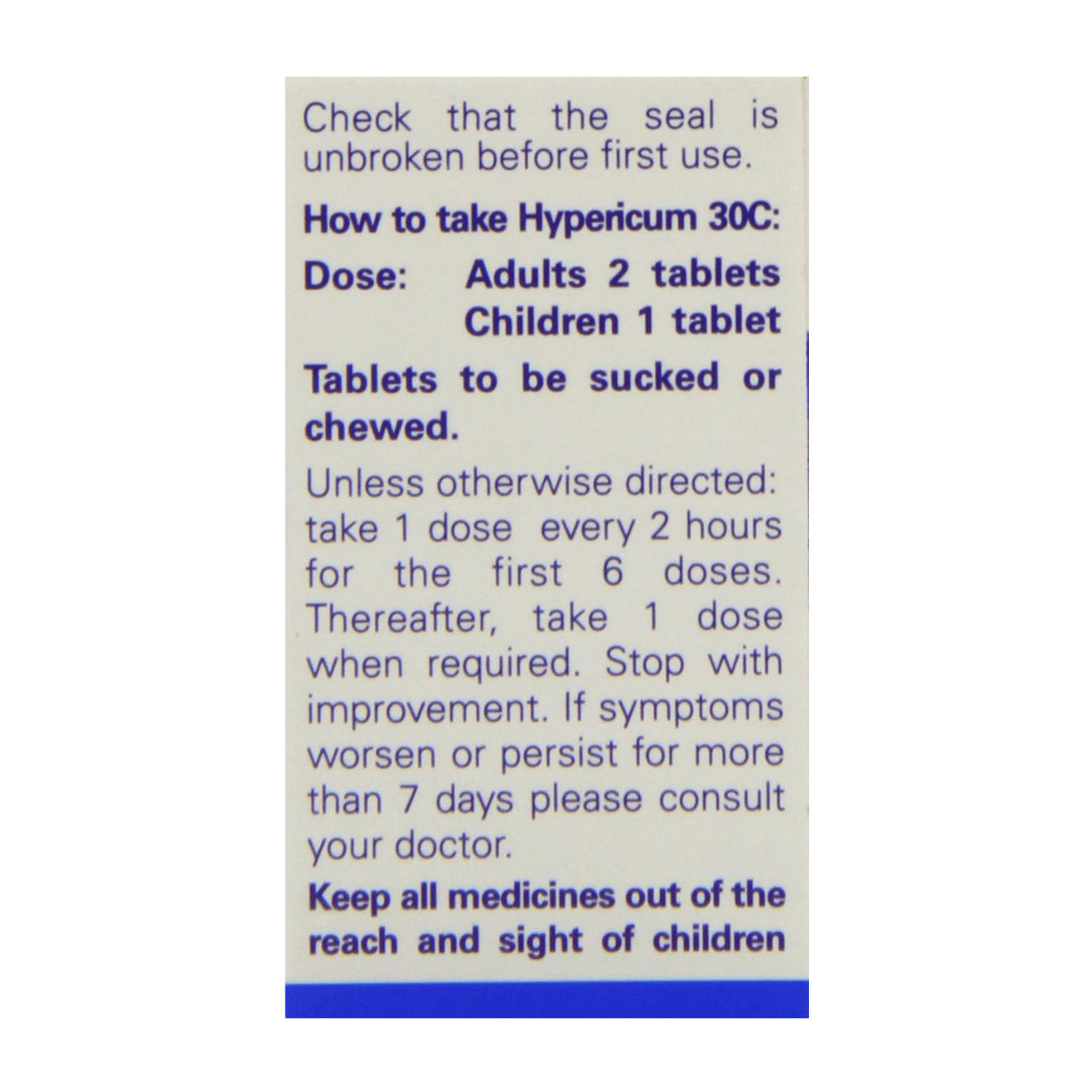 Hypericum 30C 125 Tabs - Weleda - Herbal Supplements - Eco Natural Products