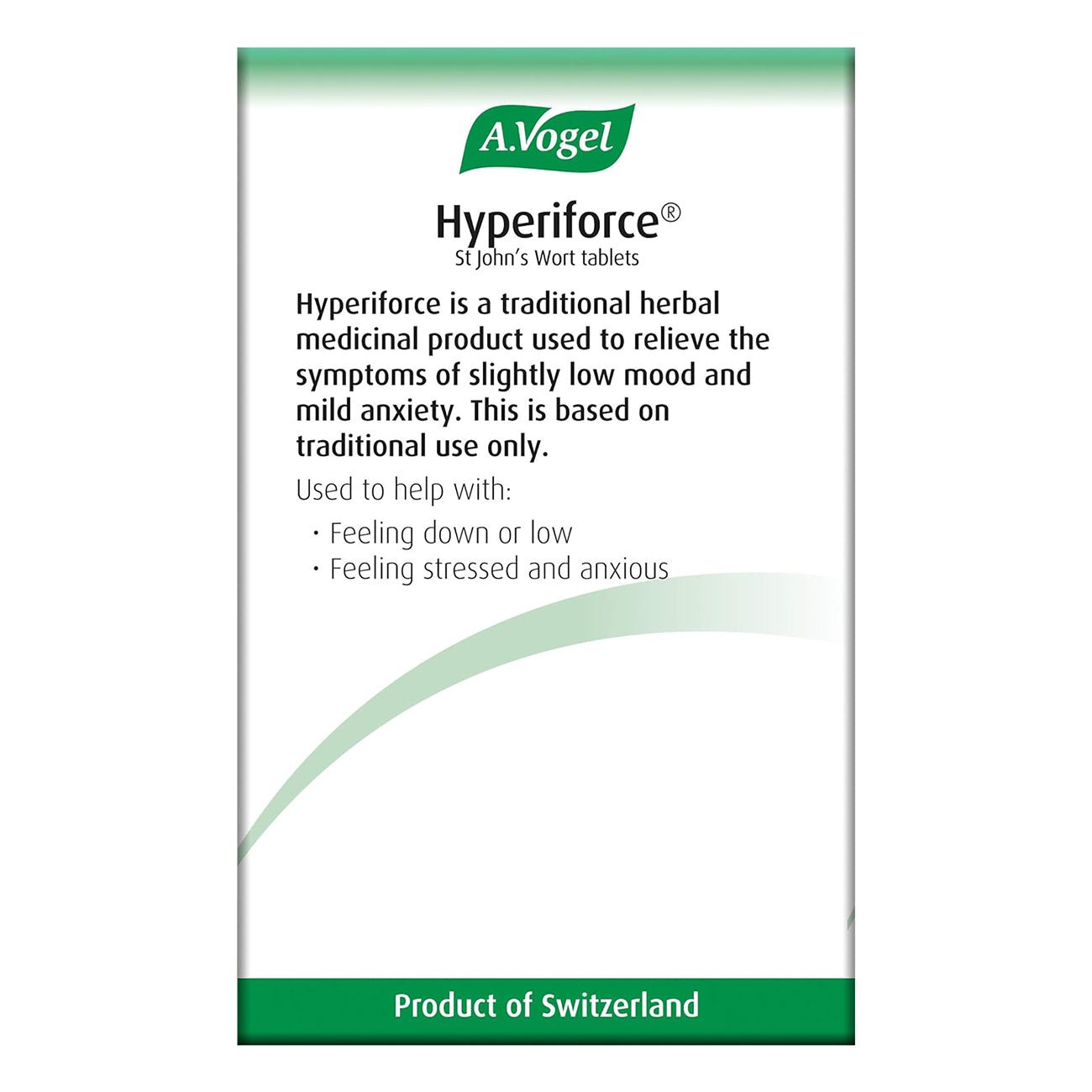 Hyperiforce St John's Wort Tablets 60's - Eco Natural Products - A. Vogel - 