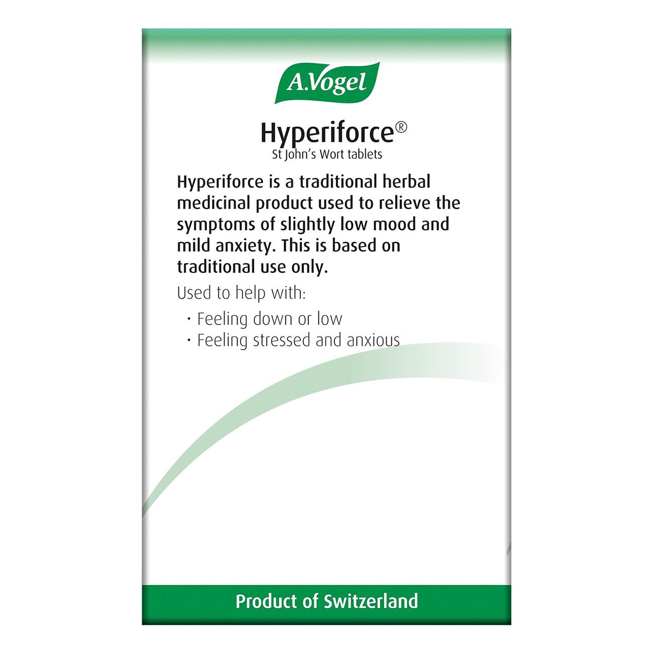 Hyperiforce St John's Wort Tablets 60's - A. Vogel - Eco Natural Products