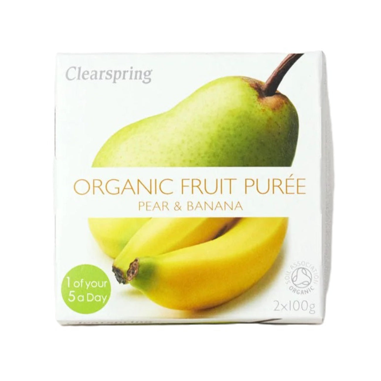 Organic Pear and Banana Fruit Puree 2x100g