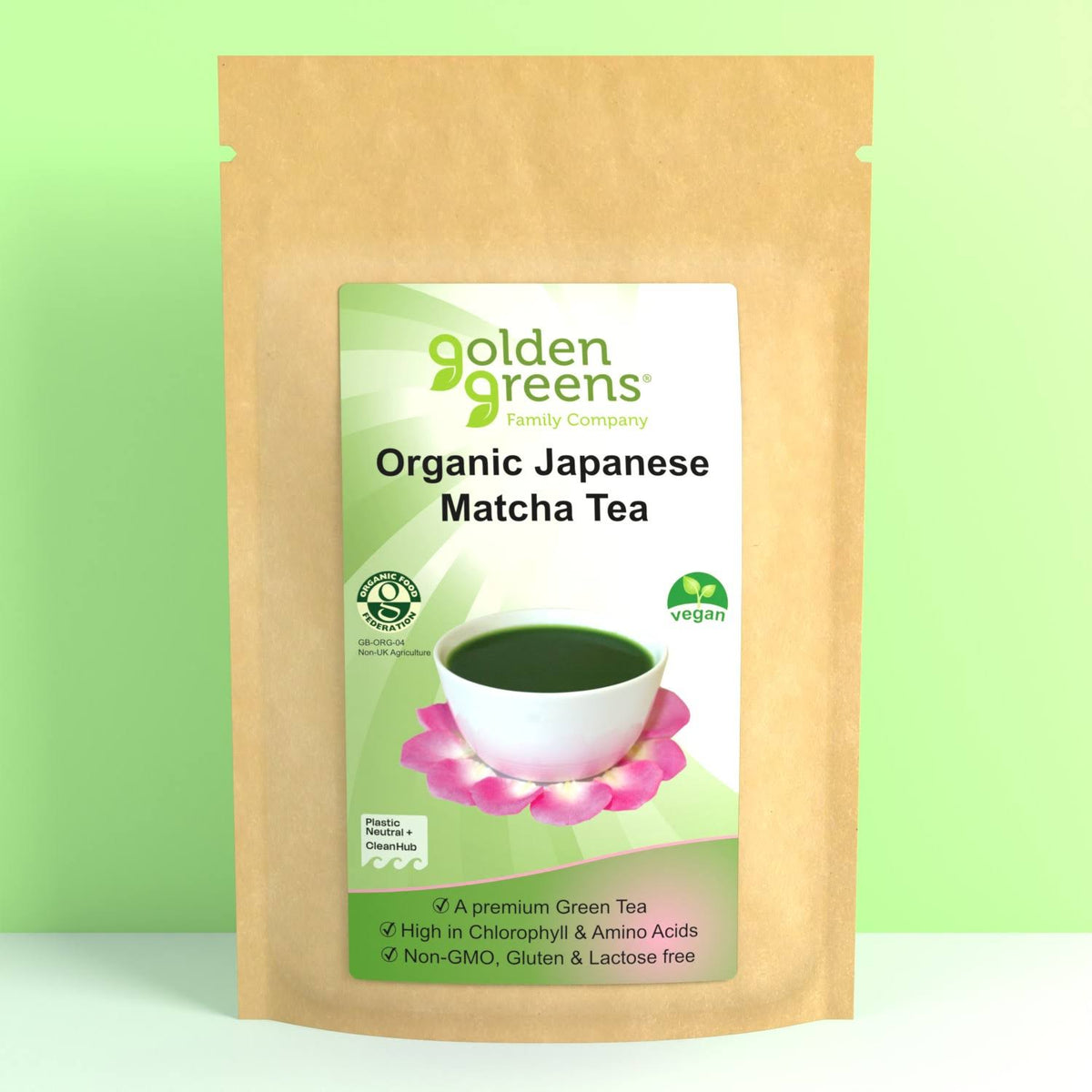 Organic Matcha Tea 50g/100g - Greens Organic - Matcha - Eco Natural Products
