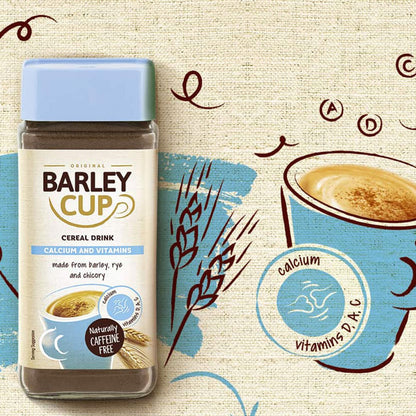 Instant Cereal Drink Calcium & Vitamins 100g - Barleycup - Coffee Substitute - Eco Natural Products