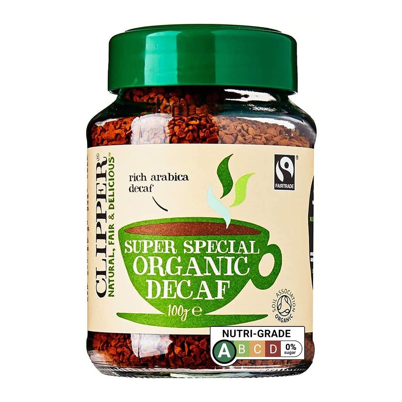 Instant Freeze Dried Decaf Coffee 100g - Clipper - Decaf Coffee - Eco Natural Products