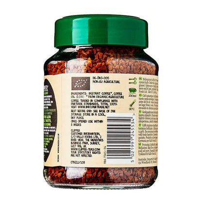 Instant Freeze Dried Decaf Coffee 100g - Clipper - Decaf Coffee - Eco Natural Products