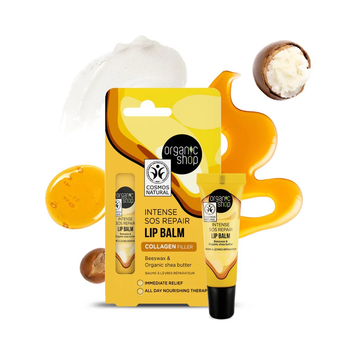 Intense SOS Repair Beeswax & Shea Butter Lip Balm 10ml - Organic Shop - Lip Balms - Organic Shop