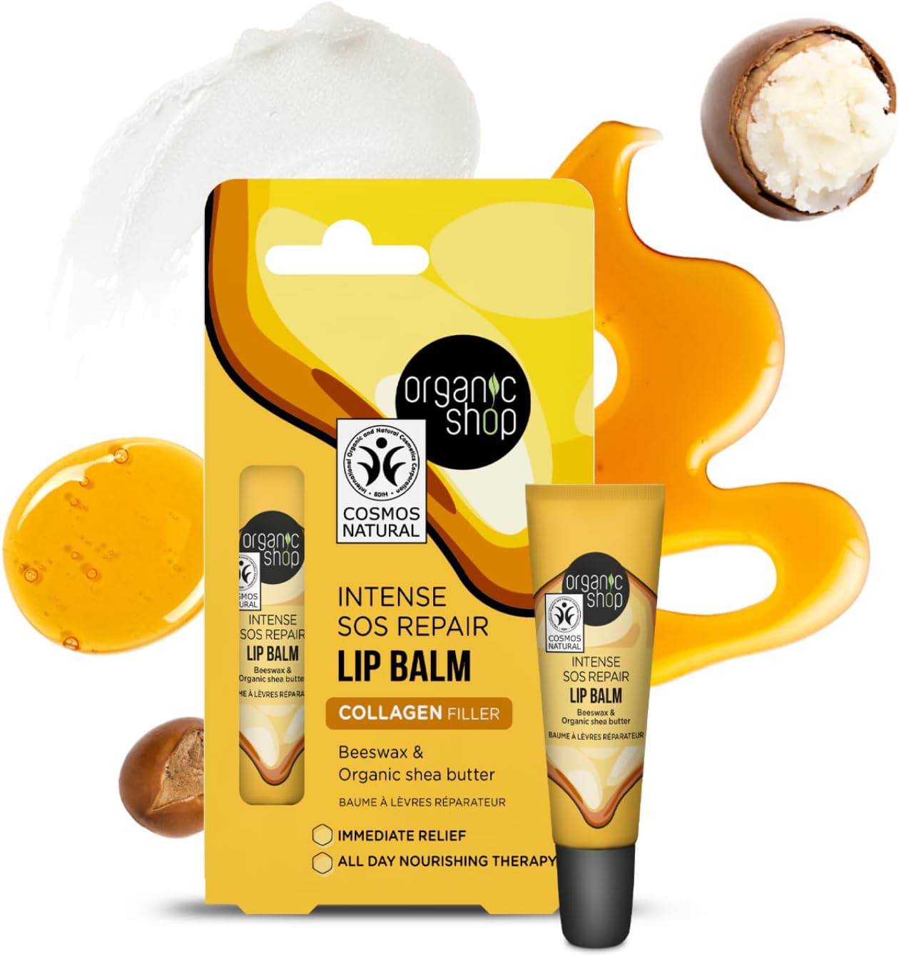 Intense SOS Repair Beeswax & Shea Butter Lip Balm 10ml - Organic Shop - Lip Balm - Eco Natural Products