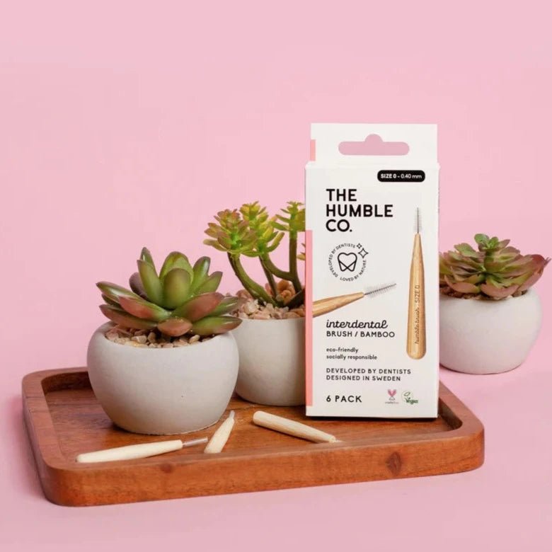 Interdental Bamboo Brush 0.4mm 6 Pack - Humble Brush - Interdental Brush - Eco Natural Products