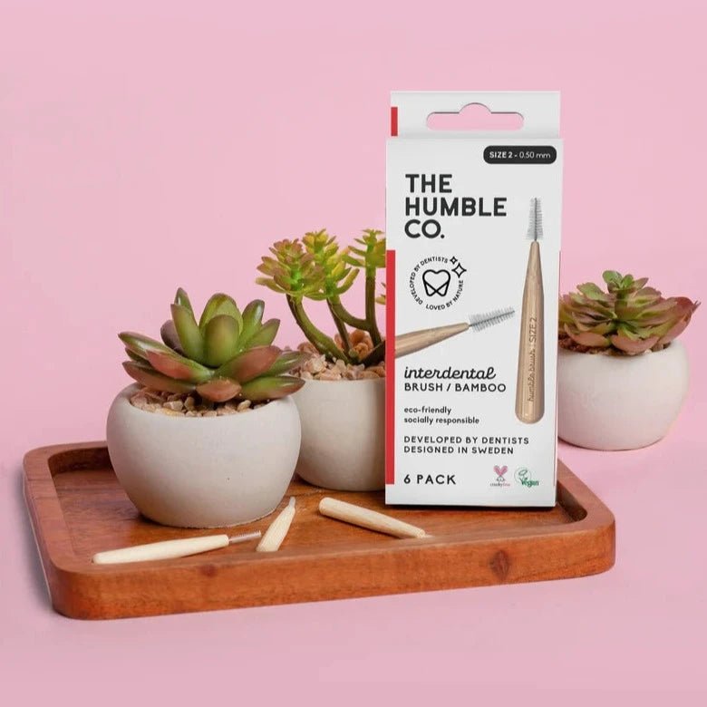 Interdental Bamboo Brush 0.5mm 6 Pack - Humble Brush - Interdental Brush - Eco Natural Products