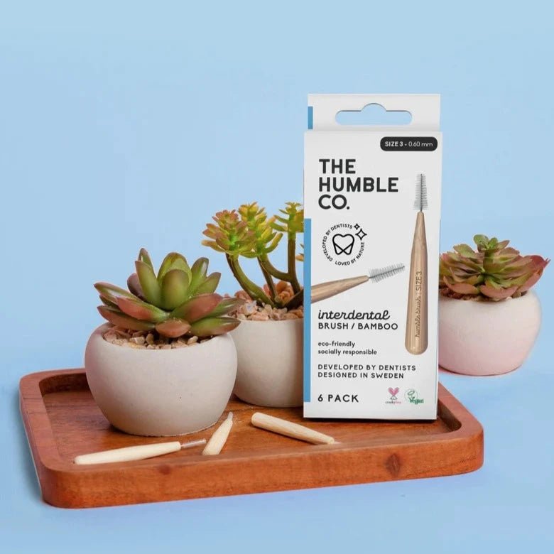 Interdental Bamboo Brush 0.6mm 6 Pack - Humble Brush - Interdental Brush - Eco Natural Products