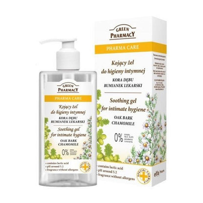 Intimate Hygiene Soothing Gel Oak Bark Chamomile 300ml - Green Pharmacy - Intimate Hygiene Gel - Eco Natural Products
