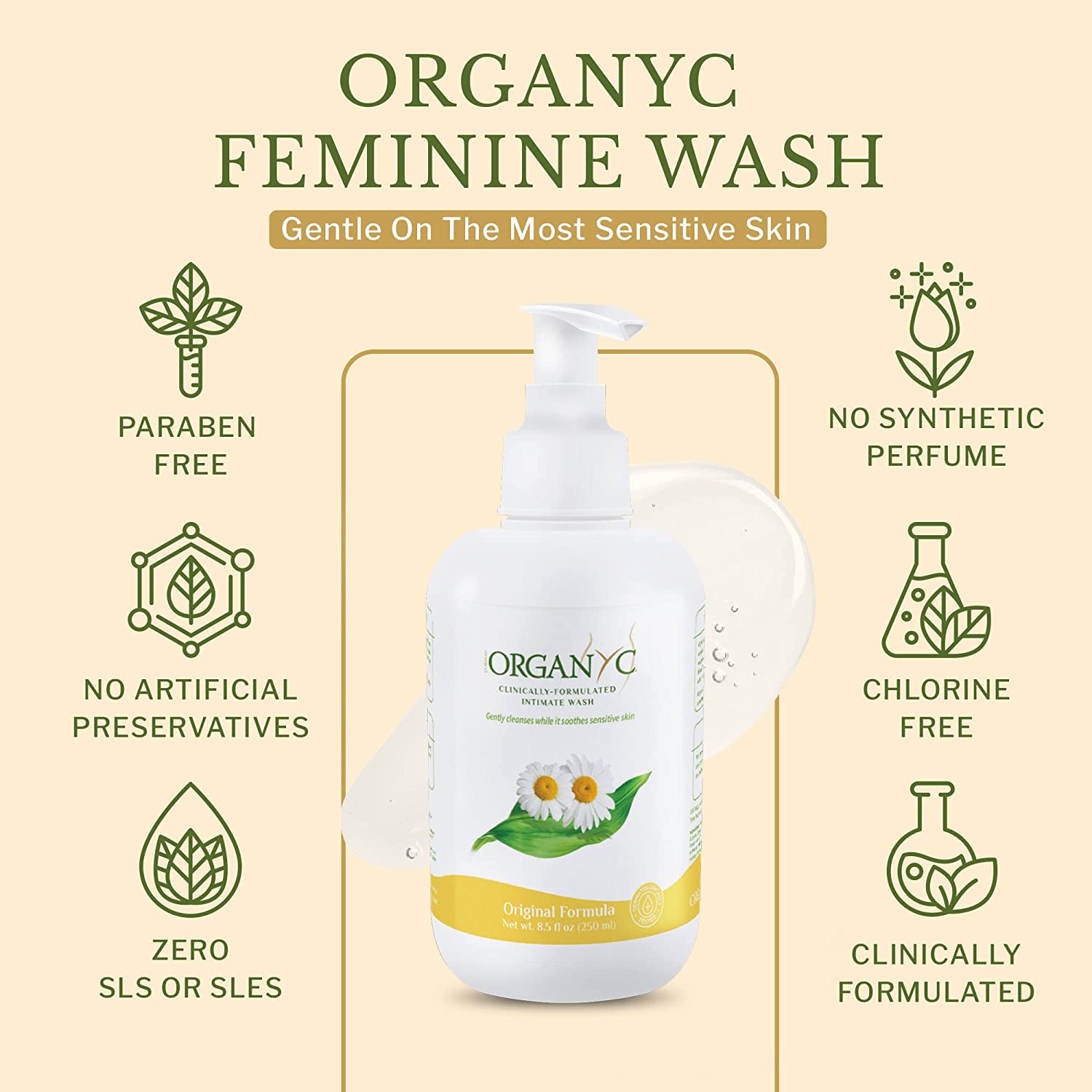 Intimate Wash 250ml - Organyc - Intimate Wash - Eco Natural Products