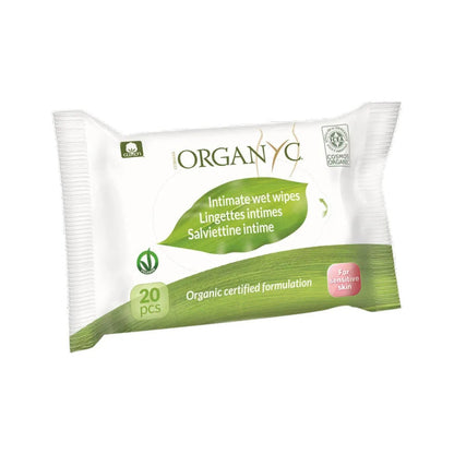 Intimate Wet Wipes 20pcs - Organyc - Wipes - Organyc