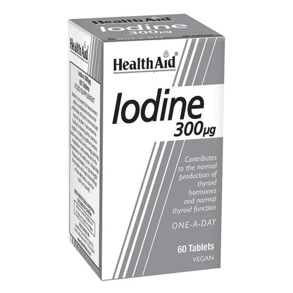 Iodine 300mcg Tablets - HealthAid - Vitamins & Supplements - Eco Natural Products