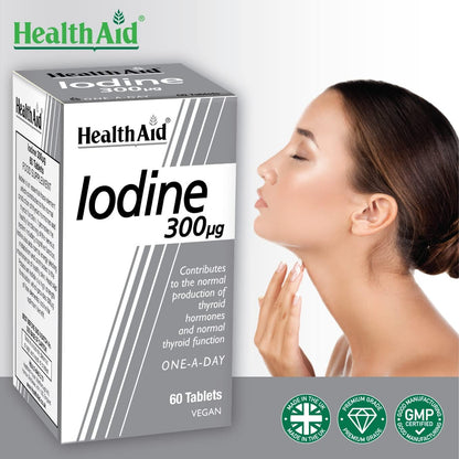 Iodine 300mcg Tablets - HealthAid - Vitamins & Supplements - Eco Natural Products