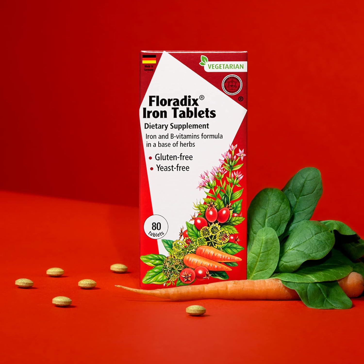 Iron 84 Tablets - Floradix - Food Supplement - Eco Natural Products