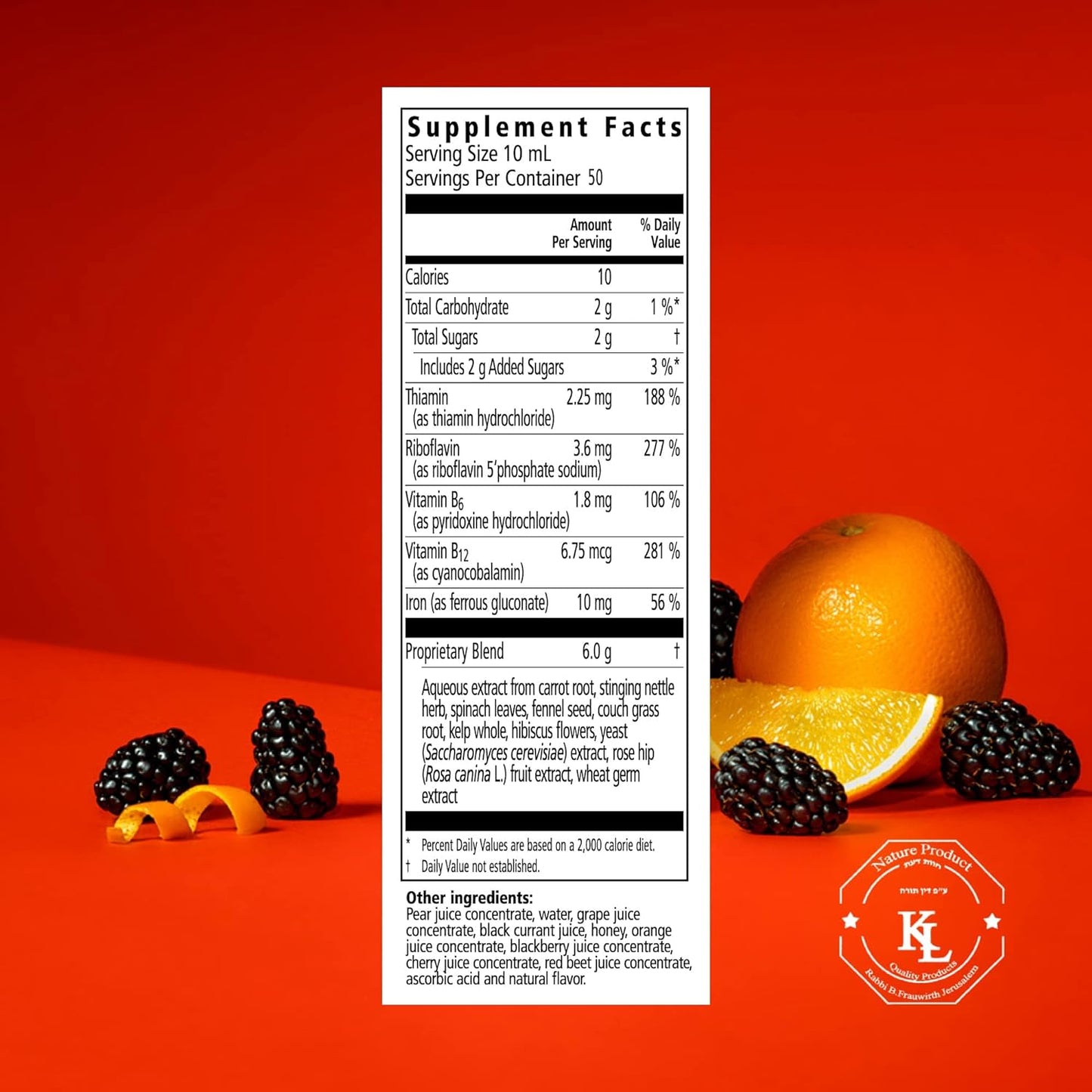 Iron and Vitamins Liquid Formula 250ml - Floradix - Liquid Food Supplement - Eco Natural Products