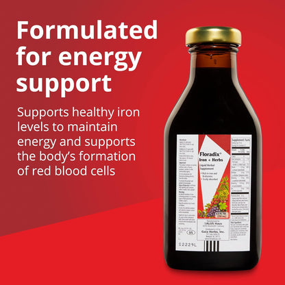 Iron and Vitamins Liquid Formula 250ml - Floradix - Liquid Food Supplement - Eco Natural Products