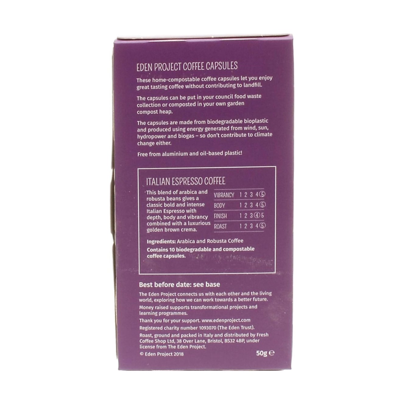 Italian Espresso Coffee Capsules x 10 - Eden Project - Coffee - Eco Natural Products