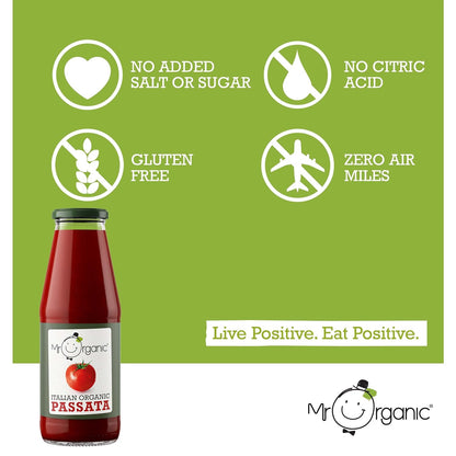 Italian Passata Jar 400g - Mr Organic - Passata - Eco Natural Products