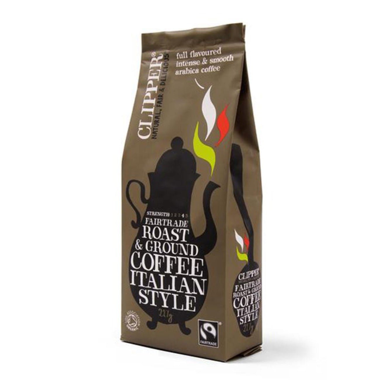 Italian Style Roast and Ground Coffee 227g - Eco Natural Products - Clipper - Coffee