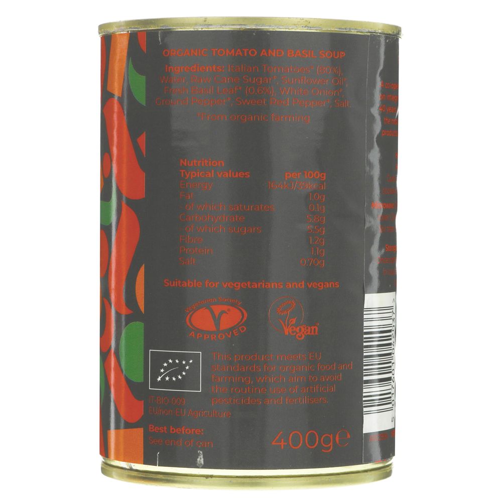 Italian Tomato & Basil 400g - Suma - Soups & Broths - Eco Natural Products