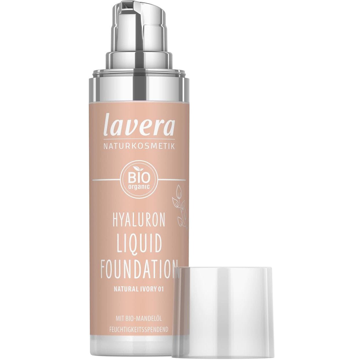 Ivory 01 Hyaluron Liquid Foundation Spf15 30ml - Eco Natural Products - Lavera - Liquid foundation