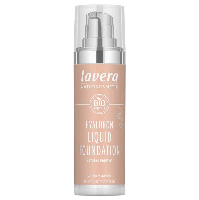 Ivory 01 Hyaluron Liquid Foundation Spf15 30ml - Eco Natural Products - Lavera - Liquid foundation