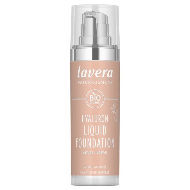Ivory 01 Hyaluron Liquid Foundation Spf15 30ml - Lavera - Liquid foundation - Eco Natural Products