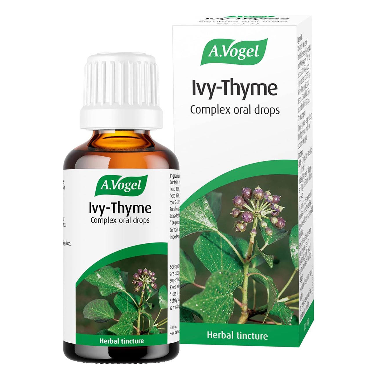 Ivy Thyme Complex Tincture Drops 50ml - Eco Natural Products - A. Vogel - Herbal Supplement