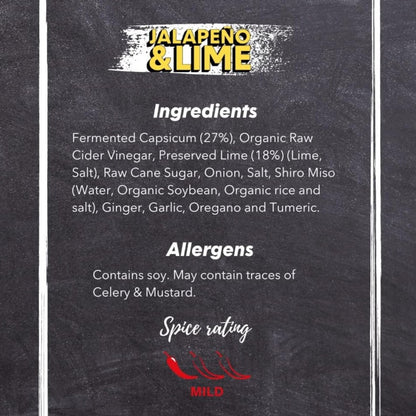Jalapeno & Lime Hot Sauce 150ml - Eaten Alive - Condiments & Sauces - Eco Natural Products