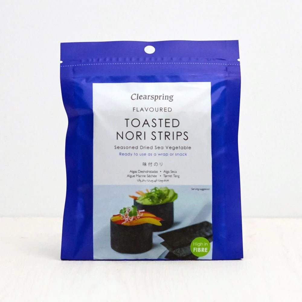 Japanese Flavoured Nori Strips Dried Sea Vegetables 13.5g - Eco Natural Products - Clearspring - Sea Vegetables