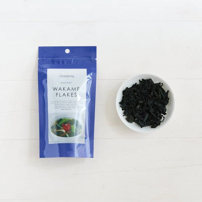 Japanese Instant Wakame Flakes Dried Sea Vegetable 25g - Eco Natural Products - Clearspring - Sea Vegetables