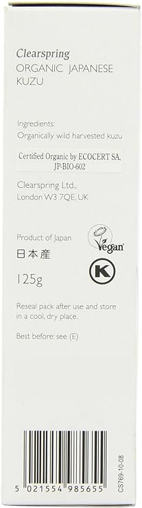 Japanese Kuzu Starch Thickener 125g - Eco Natural Products - Clearspring - Starch Thickener