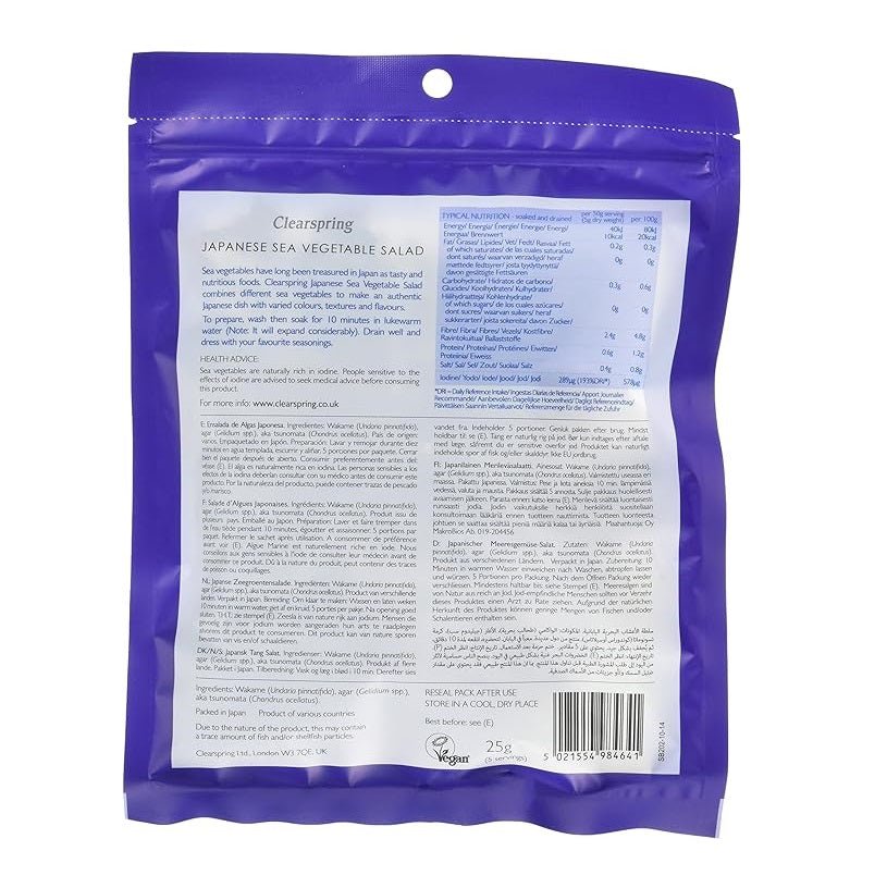 Japanese Salad Dried Sea Vegetable 25g - Clearspring - Sea Vegetables - Eco Natural Products