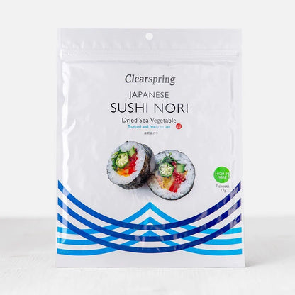 Japanese Sushi Nori Dried Sea Vegetable 17g - Clearspring - Dried Sea Vegetable - Eco Natural Products