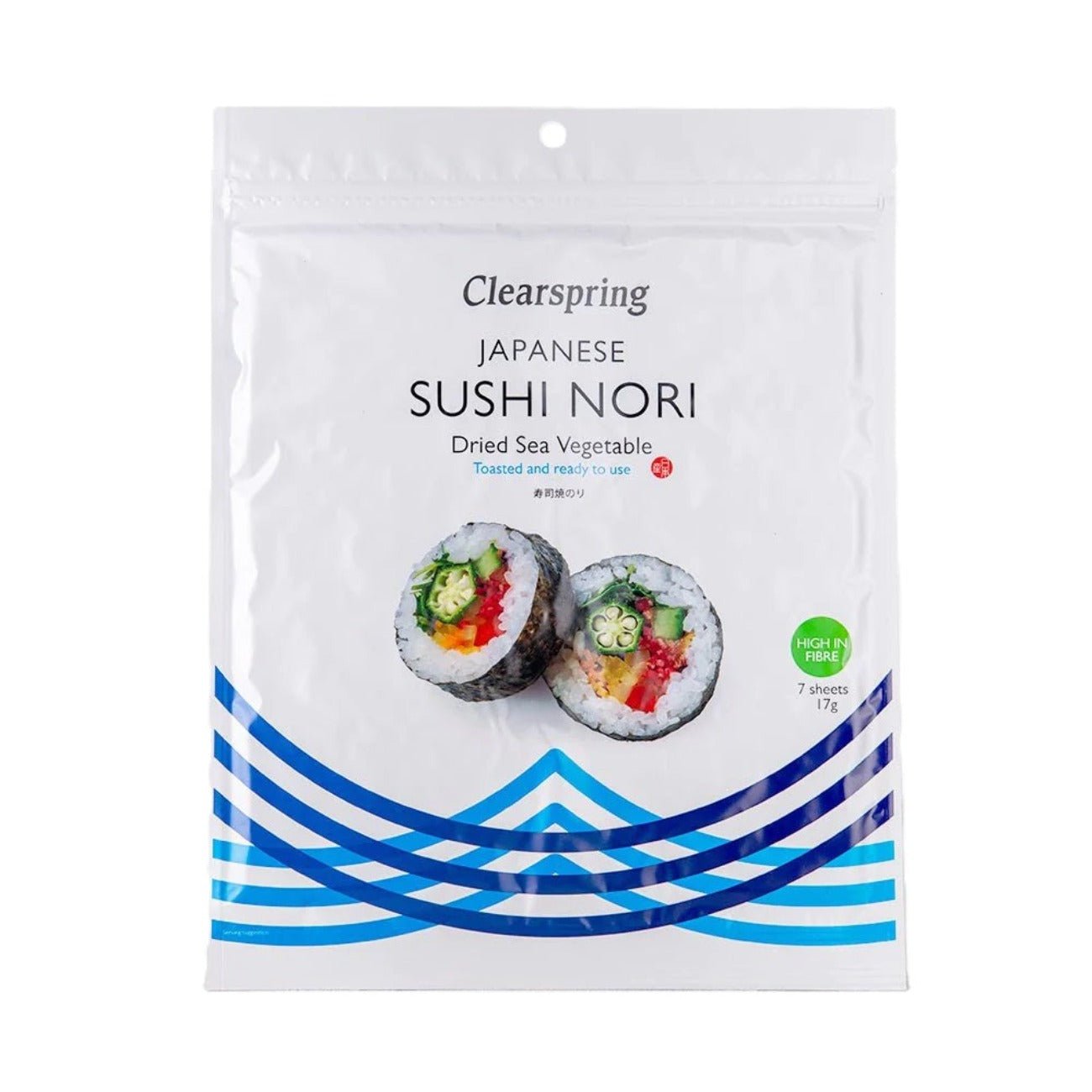 Japanese Sushi Nori Dried Sea Vegetable 17g - Eco Natural Products - Clearspring - Dried Sea Vegetable