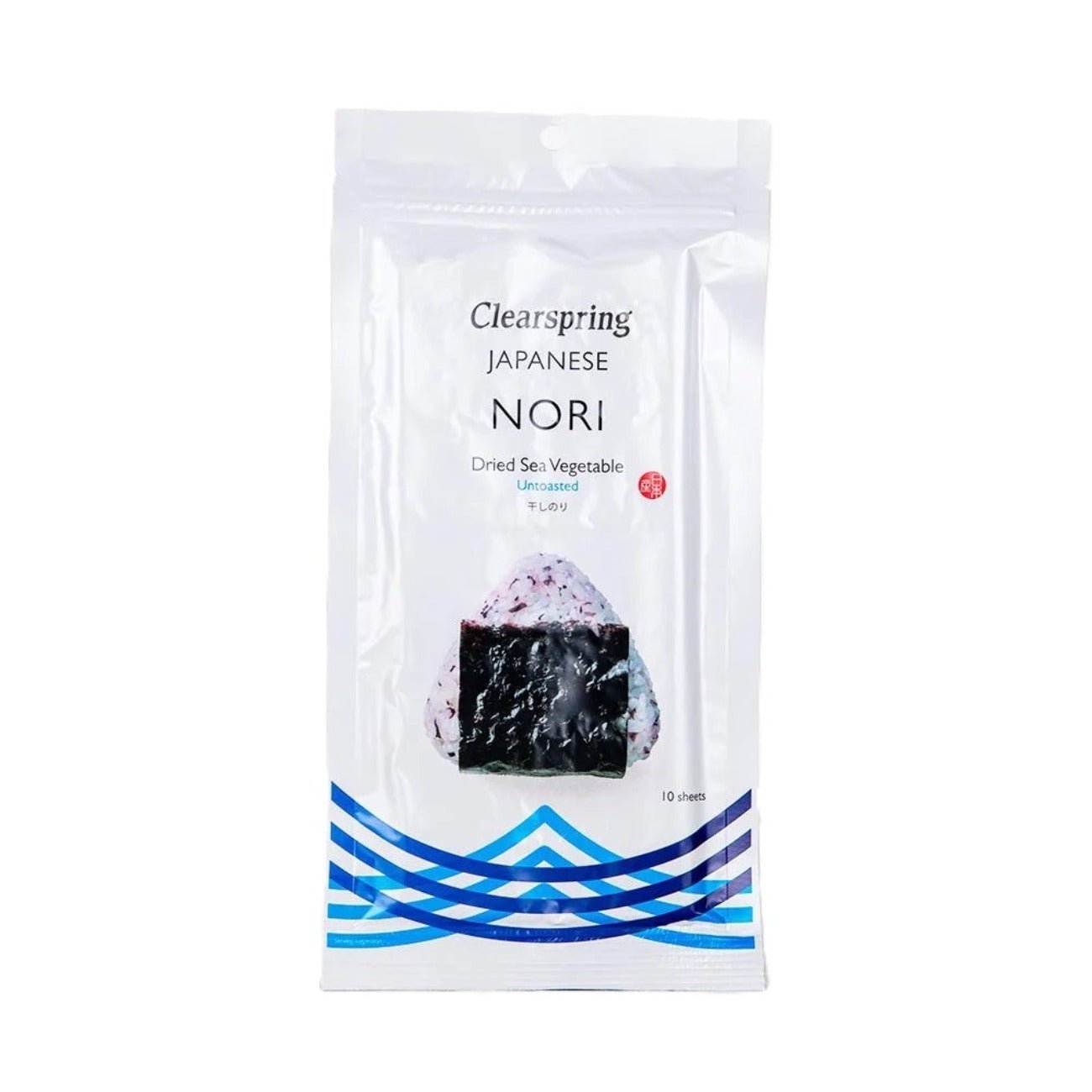 Japanese Untoasted Nori 10 sheets Dried Sea Vegetable 25g - Eco Natural Products - Clearspring - Sea Vegetables