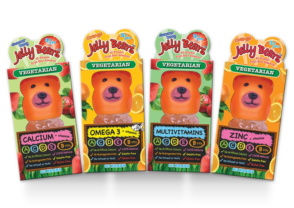 Jelly Bears Summer Berry Multivitamins 60 Bears - Jelly Bears - Food Supplement - Eco Natural Products