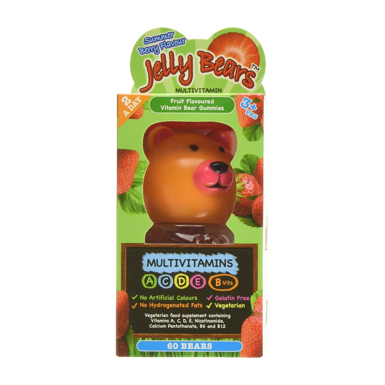 Jelly Bears Summer Berry Multivitamins 60 Bears - Eco Natural Products - Jelly Bears - Food Supplement