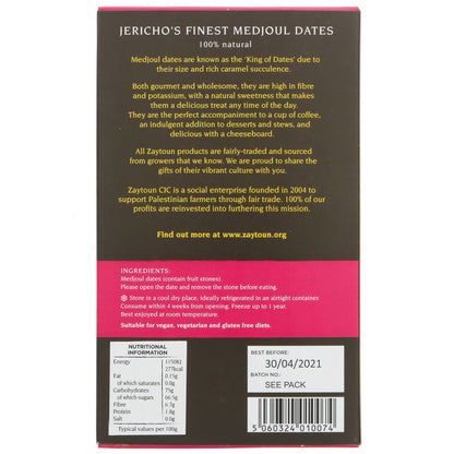 Jericho's Finest Medjoul Dates 500g - Zaytoun - Dates - Eco Natural Products