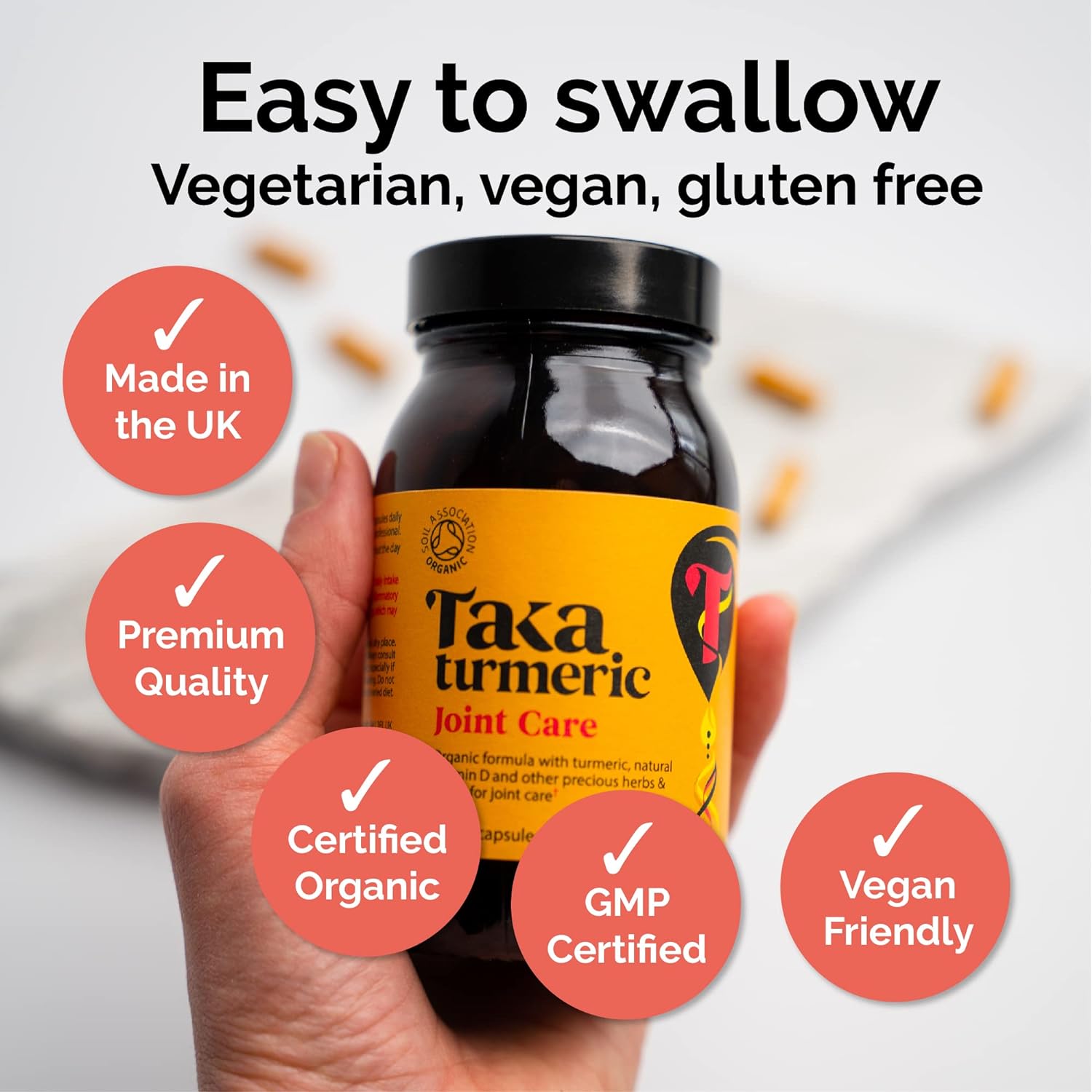 Joint Care 90 Capsules - Taka Turmeric - Food Supplement - Eco Natural Products