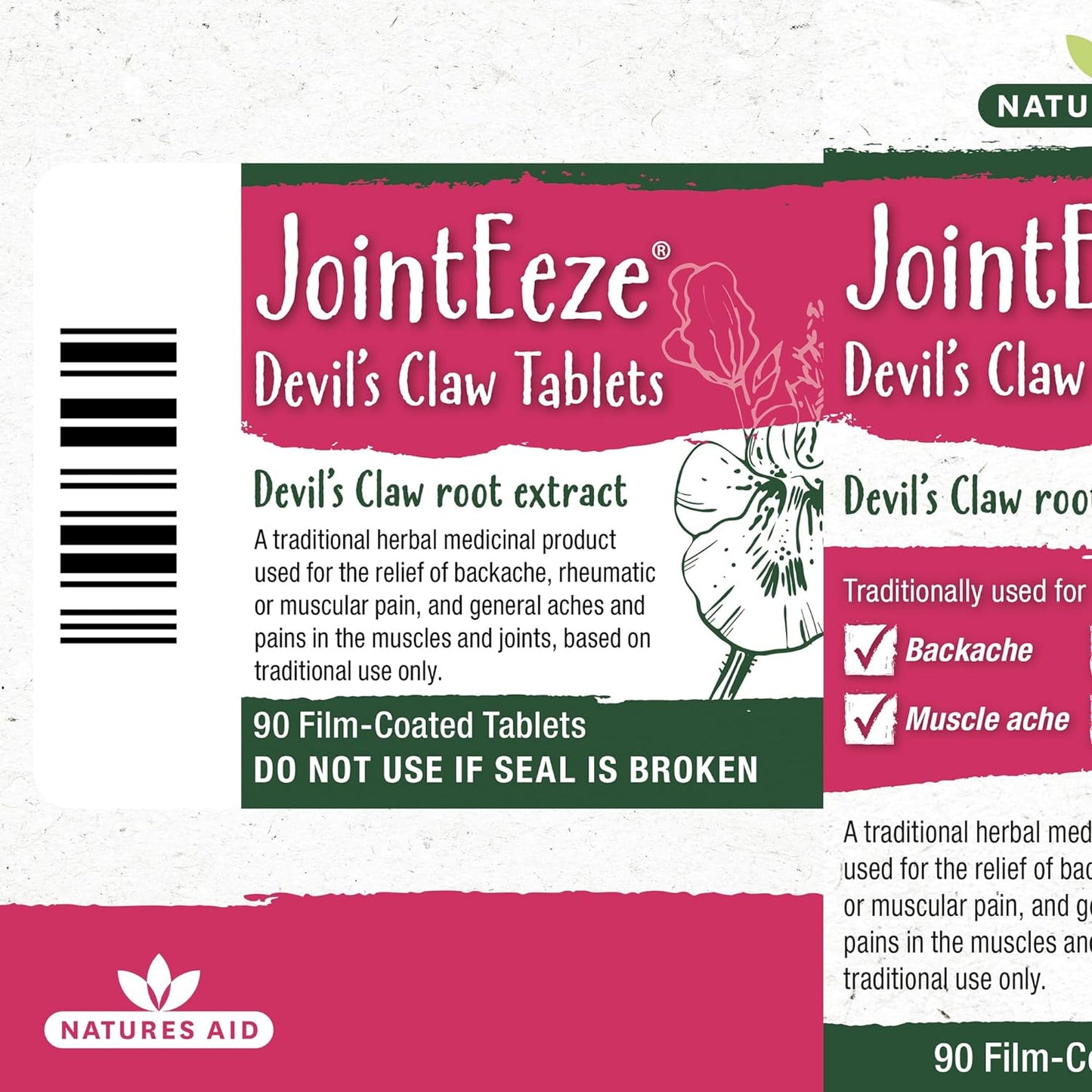 JointEeze Devil's Claw 90 Capsules - Natures Aid - Vitamins & Supplements - Eco Natural Products