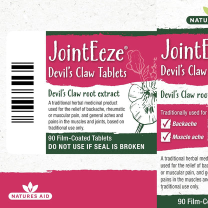 JointEeze Devil's Claw 90 Capsules - Natures Aid - Vitamins & Supplements - Eco Natural Products
