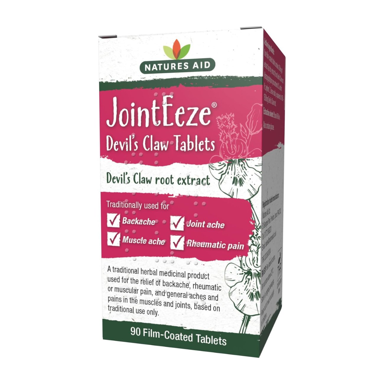 JointEeze Devil's Claw 90 Capsules - Eco Natural Products - Natures Aid - Vitamins & Supplements