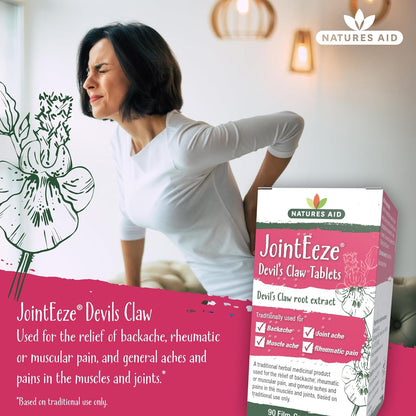 JointEeze Devil's Claw 90 Capsules - Natures Aid - Vitamins & Supplements - Eco Natural Products
