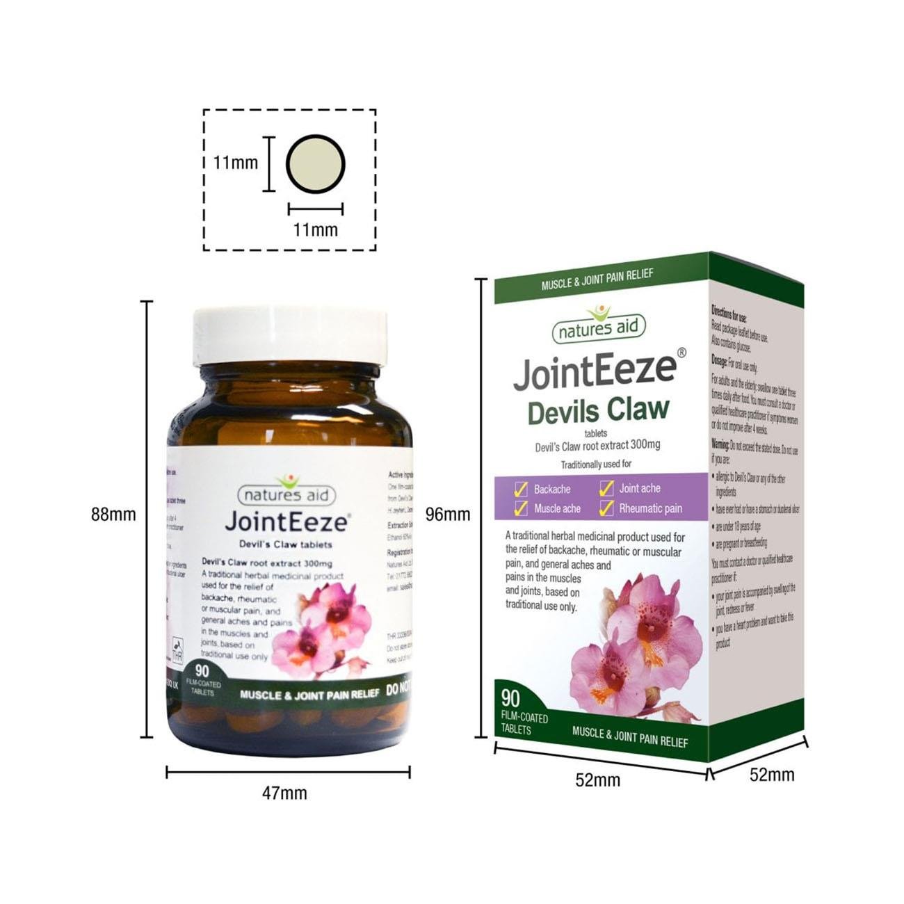 JointEeze Devil's Claw 90caps - Natures Aid - Supplement - Natures Aid