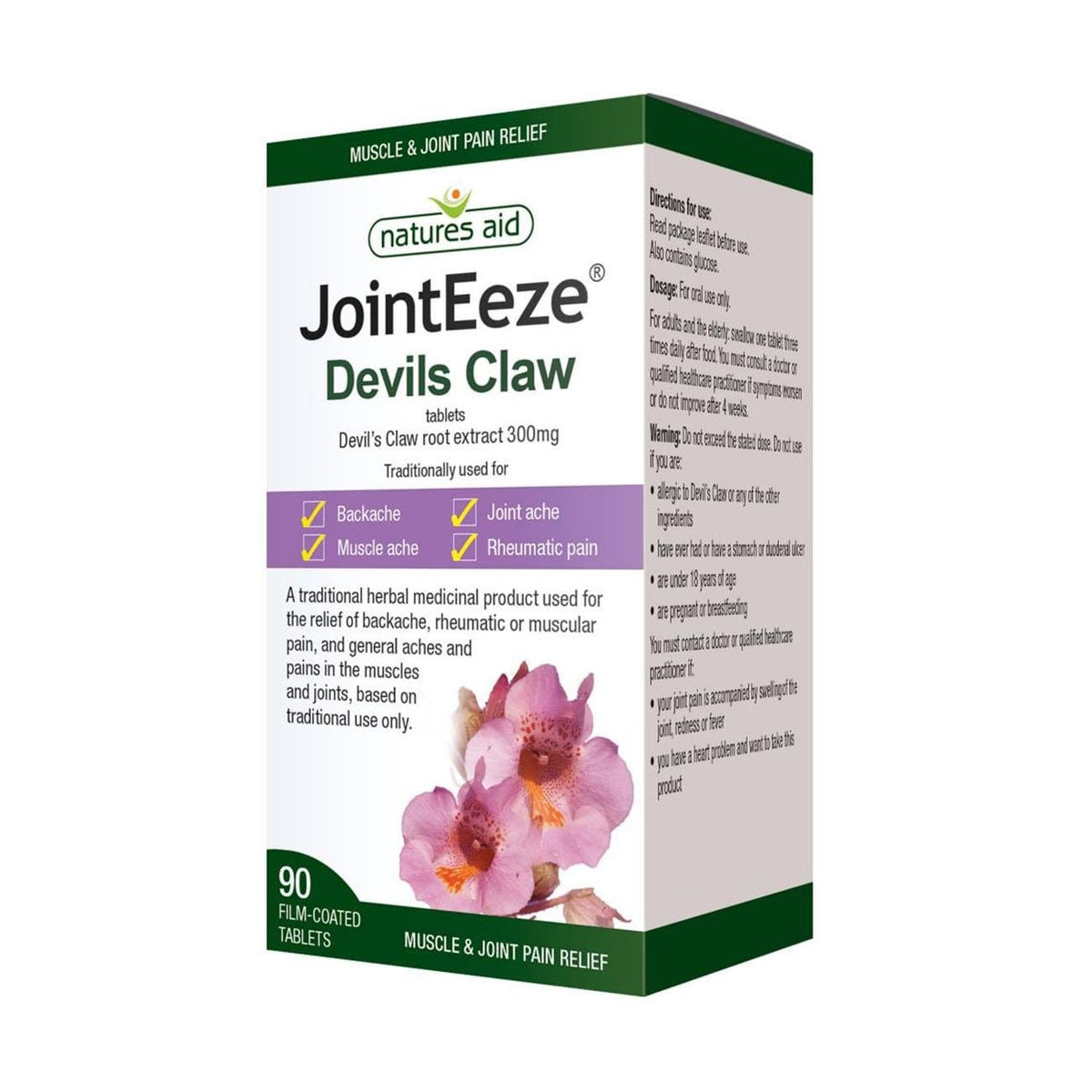 JointEeze Devil's Claw 90caps - Natures Aid - Supplement - Natures Aid